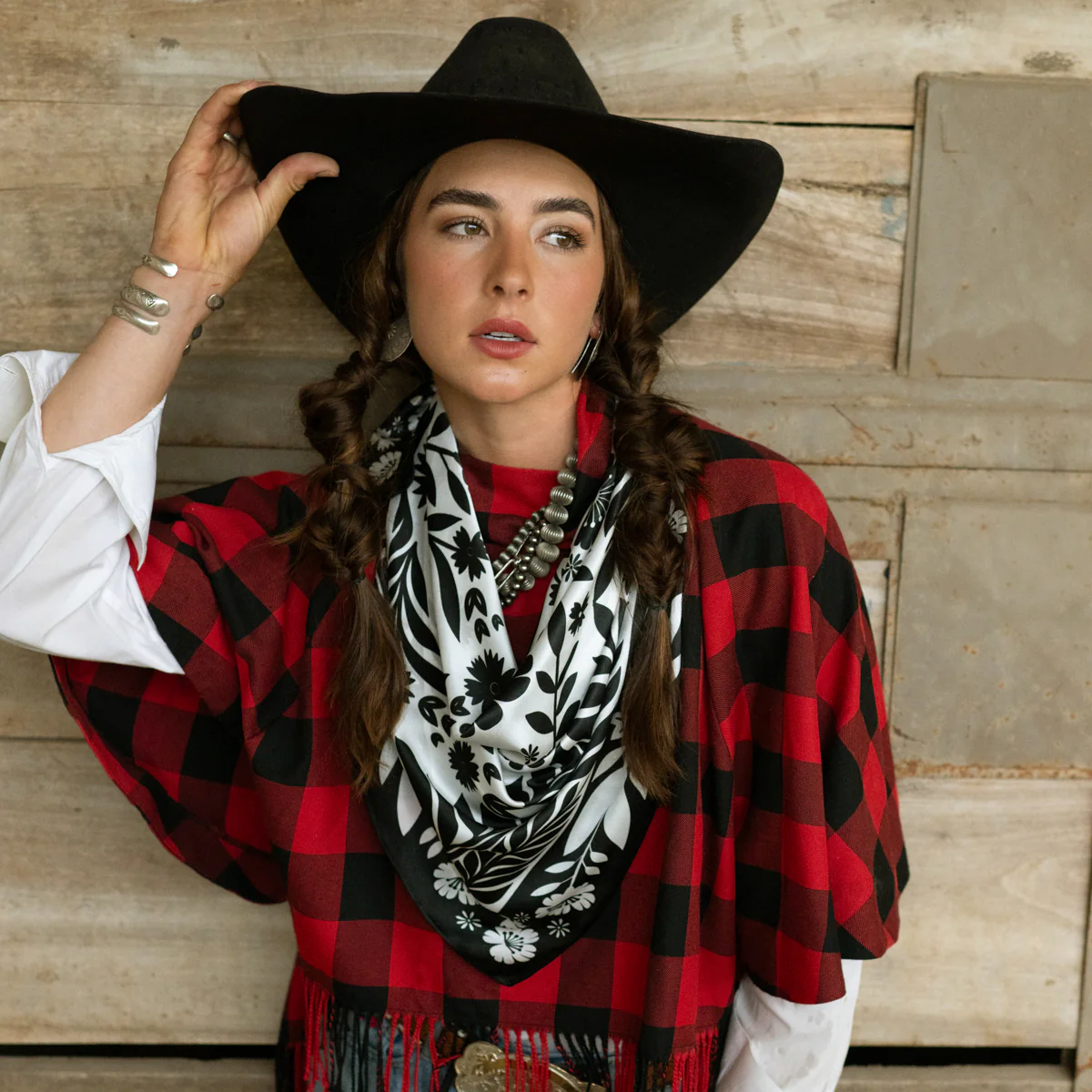 Fringe "Senorita" Silk Wild Rag