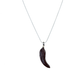 Coreen Cordova Small Brown Feather Pendant