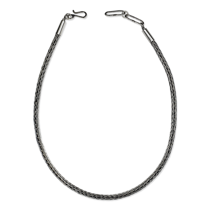 Sterling Silver Braided Necklace by Travis Teller
