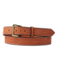 Texas Saddlery Spider Stamped Leather Belt