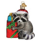 Christmas Bandit Raccoon Ornament