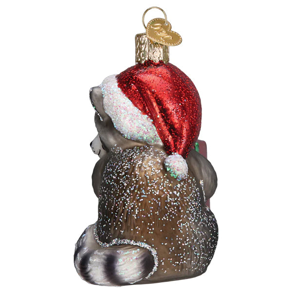 Christmas Bandit Raccoon Ornament