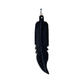 Coreen Cordova Large Black Feather Pendant