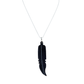 Coreen Cordova Large Black Feather Pendant