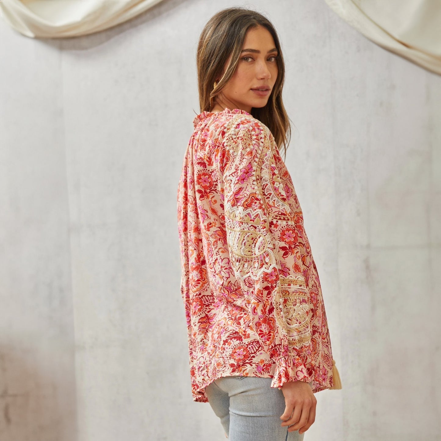 Alessandra Boho Embroidered Top