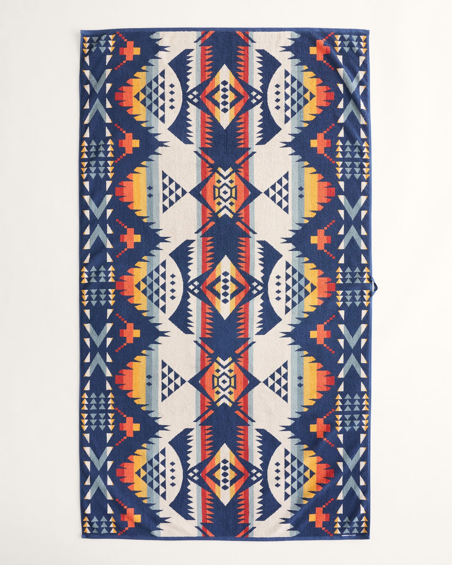 Pendleton Oversized Jacquard Spa Towel - Nehalem Navy