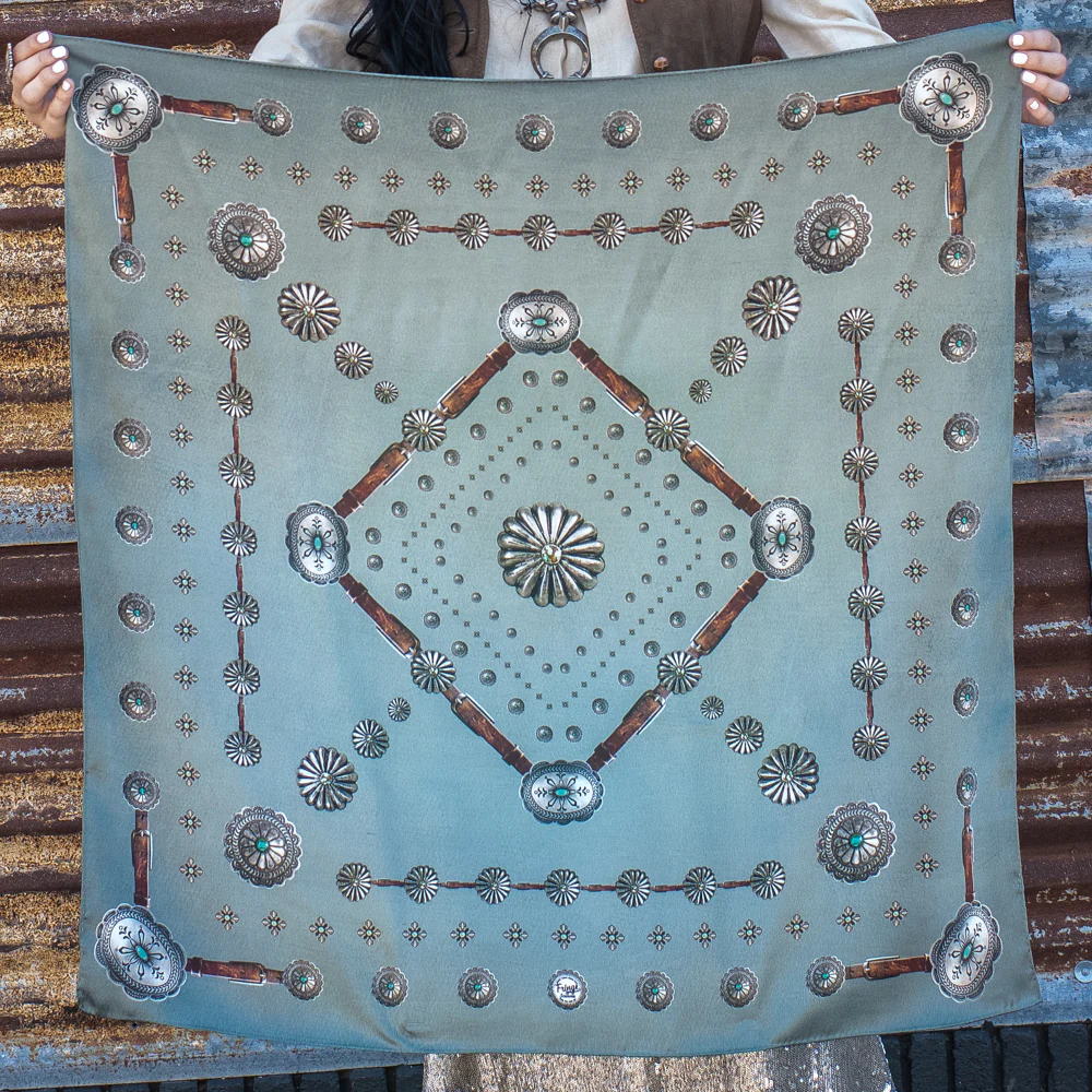 Fringe "Flagstaff" Silk Wild Rag