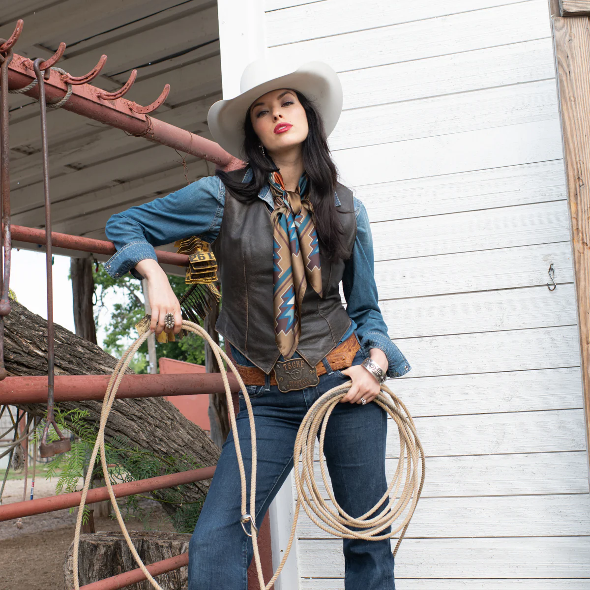 Fringe "Telluride" Silk Wild Rag