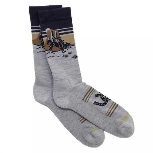 Pendleton Grey Cowboy Crew Socks