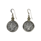 Vintage Mercury Dime Crown Cap Earrings