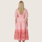 Prairie Rosette High-Waisted Embroidered Cutwork Skirt