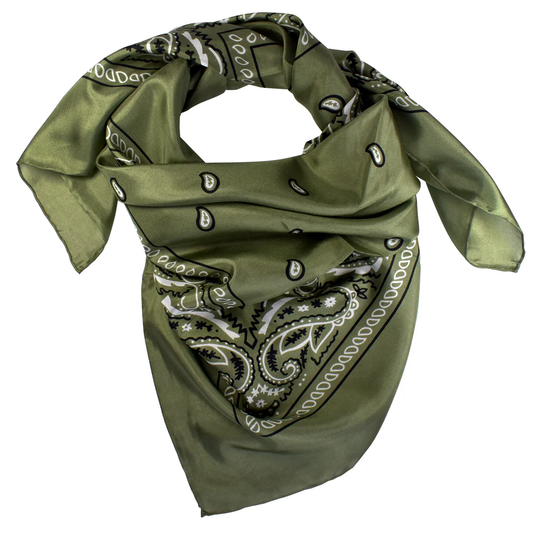 Sage Bandana Silk Wild Rag