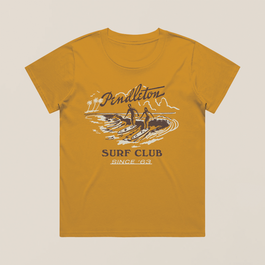 Pendleton Women's Surf Club Graphic Tee - Old Gold