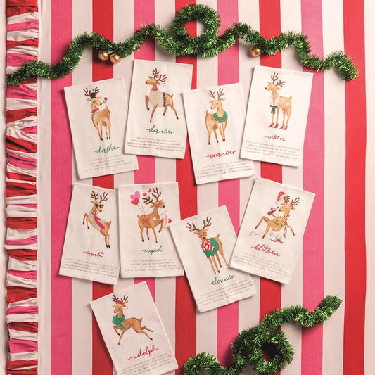 Reindeer Poem Tea Towels