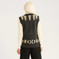 Pendleton Women's Relaxed Fit Lambswool Vest - Black/Irish Cream