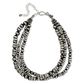 Tres Platos Glitter 3 Strand Necklace by Rocki Gorman