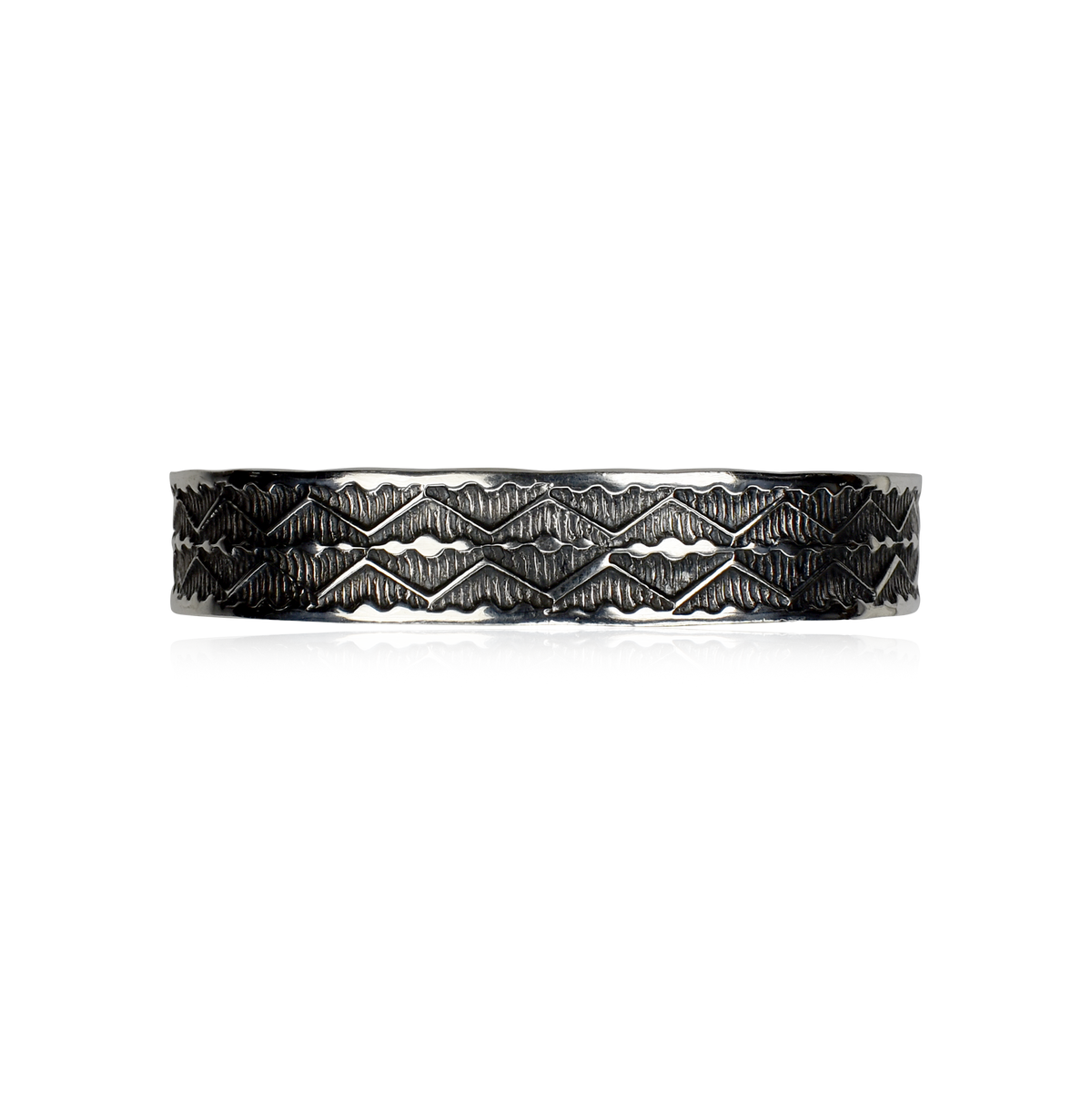 Diamond Stamped Cuff by Daniel Sunshine Reeves