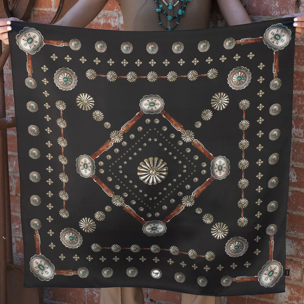 Fringe "Flagstaff" Silk Wild Rag