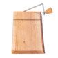 Mahogany Wood & Stainless Steel Cheese Slicer with Bark Edge