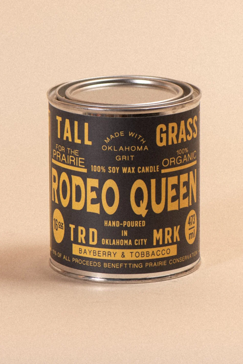 Rodeo Queen: Bayberry + Tobacco Soy Wax Candle