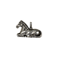 Coreen Cordova "Silver Sitting Horse" Triple-Plated Pendant