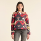 Pendleton Women's Nehalem Doublesoft Half-Zip Pullover - Navy/Red