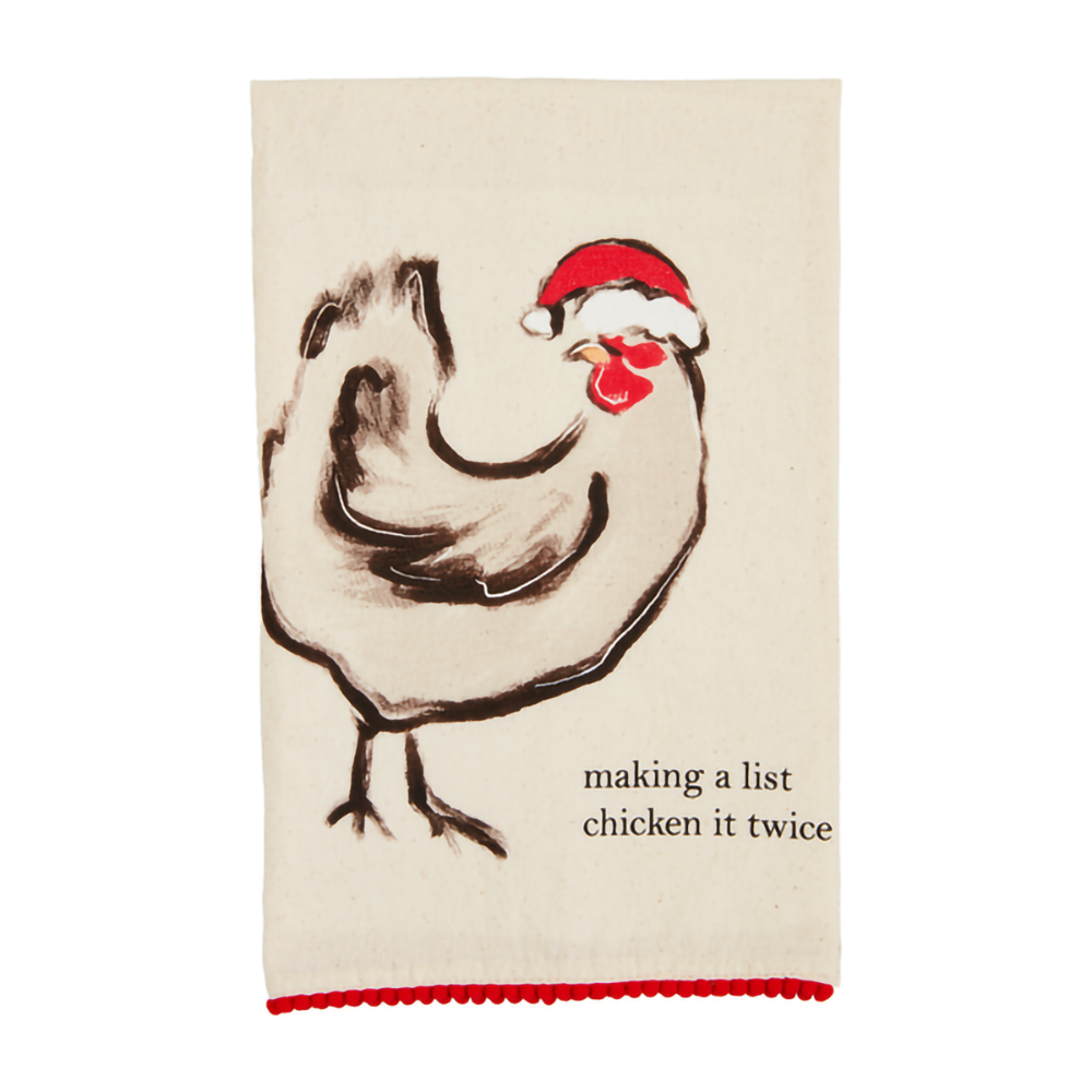 Christmas Farm Animal Pom Towels