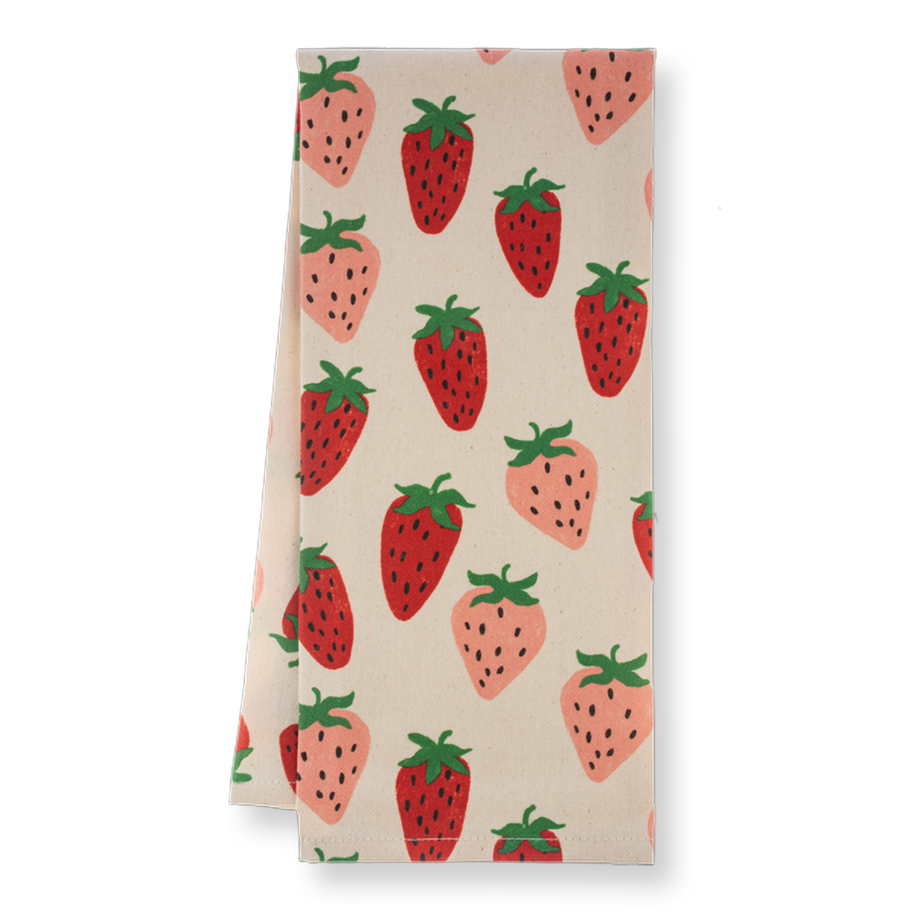 Heirloom Strawberry Cotton Tea Towel