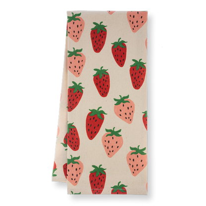 Heirloom Strawberry Cotton Tea Towel