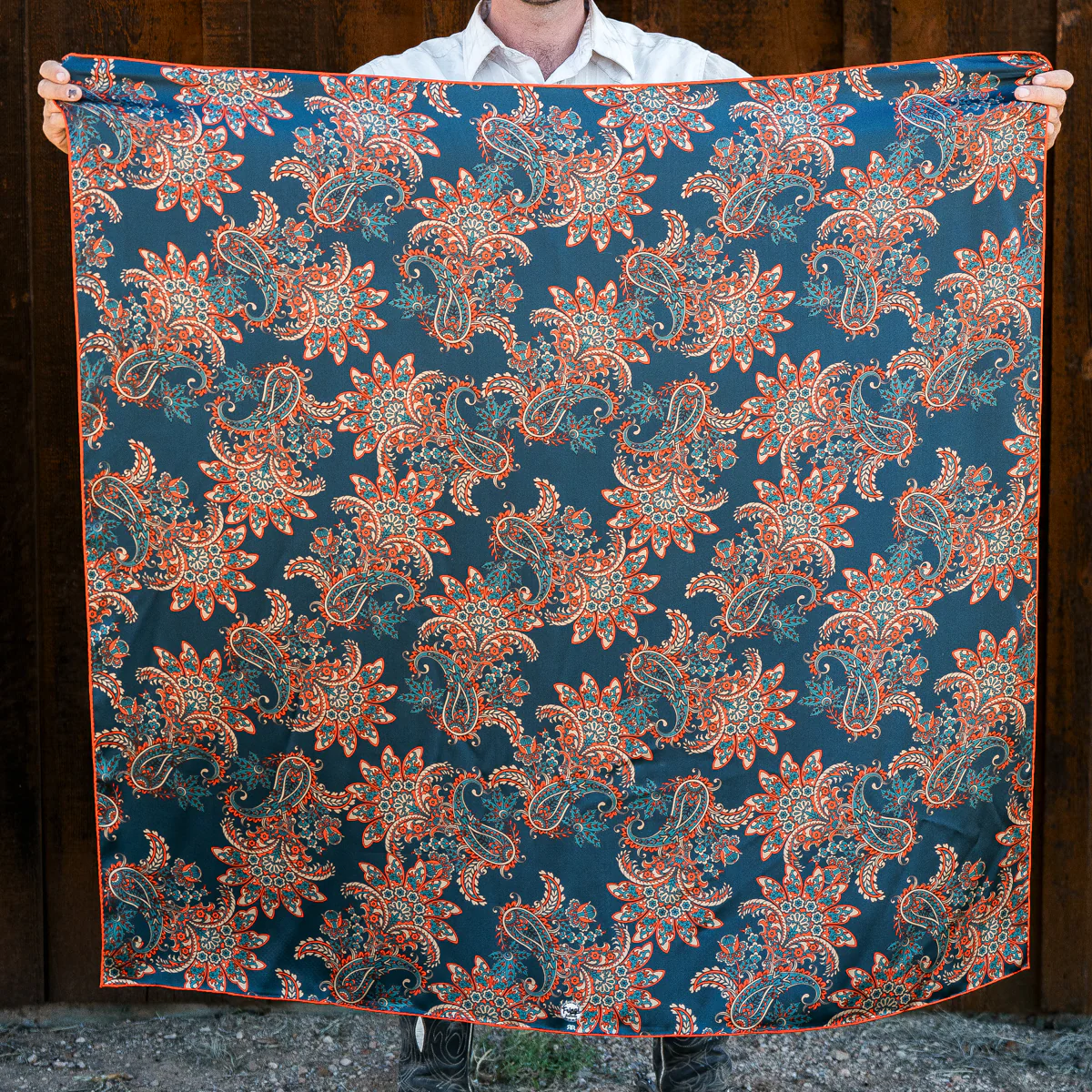 Fringe "Back Forty" Silk Ranchi Rag™