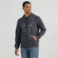 Wrangler Men's Steerhead Pullover Hoodie - Washed Black