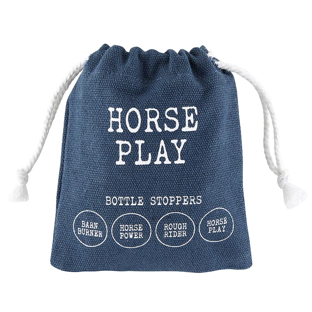 Horse Play Bottle Stoppers - Set of 4