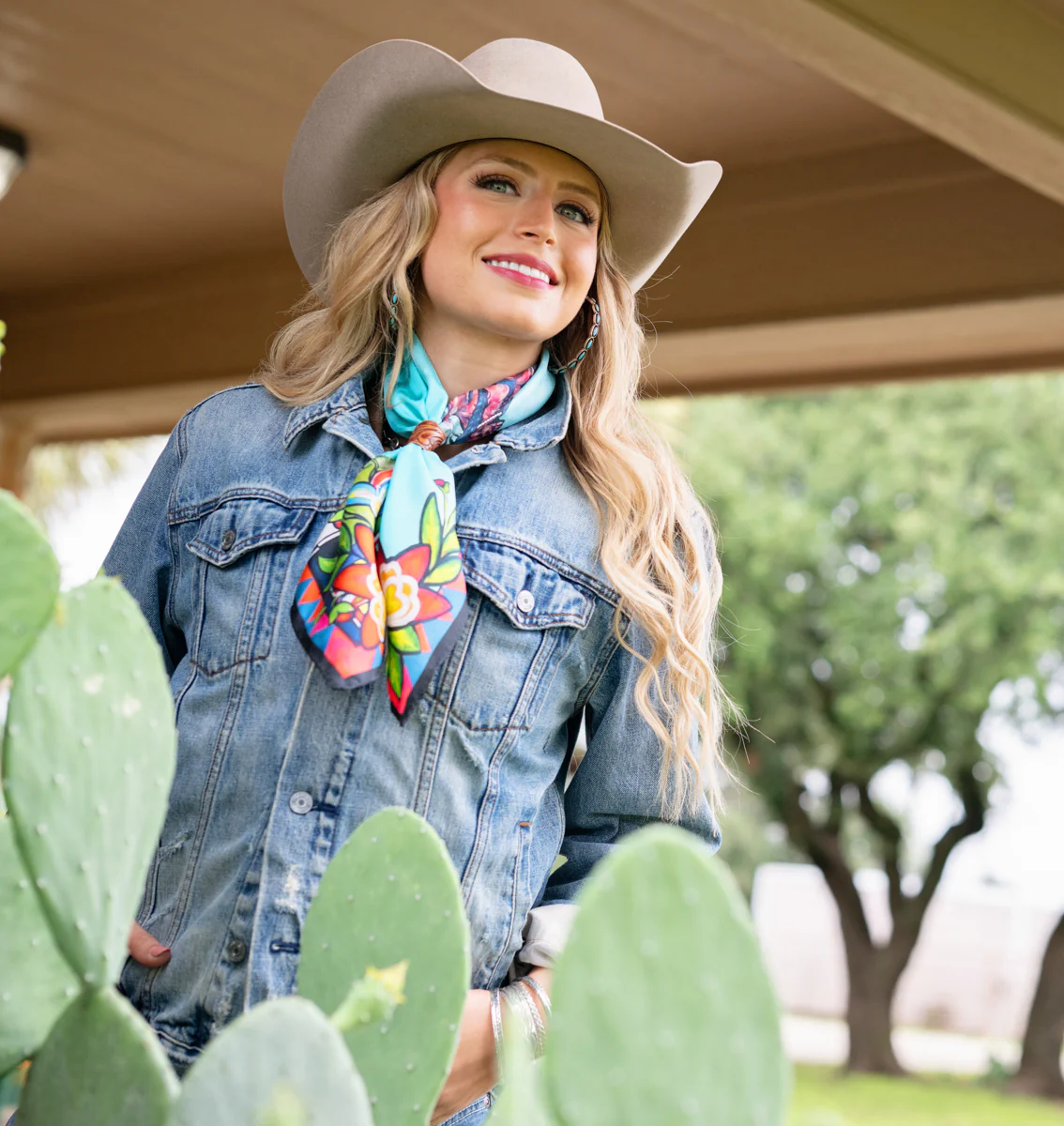 Fringe "The Wait" by Courtney Robertson Silk Wild Rag