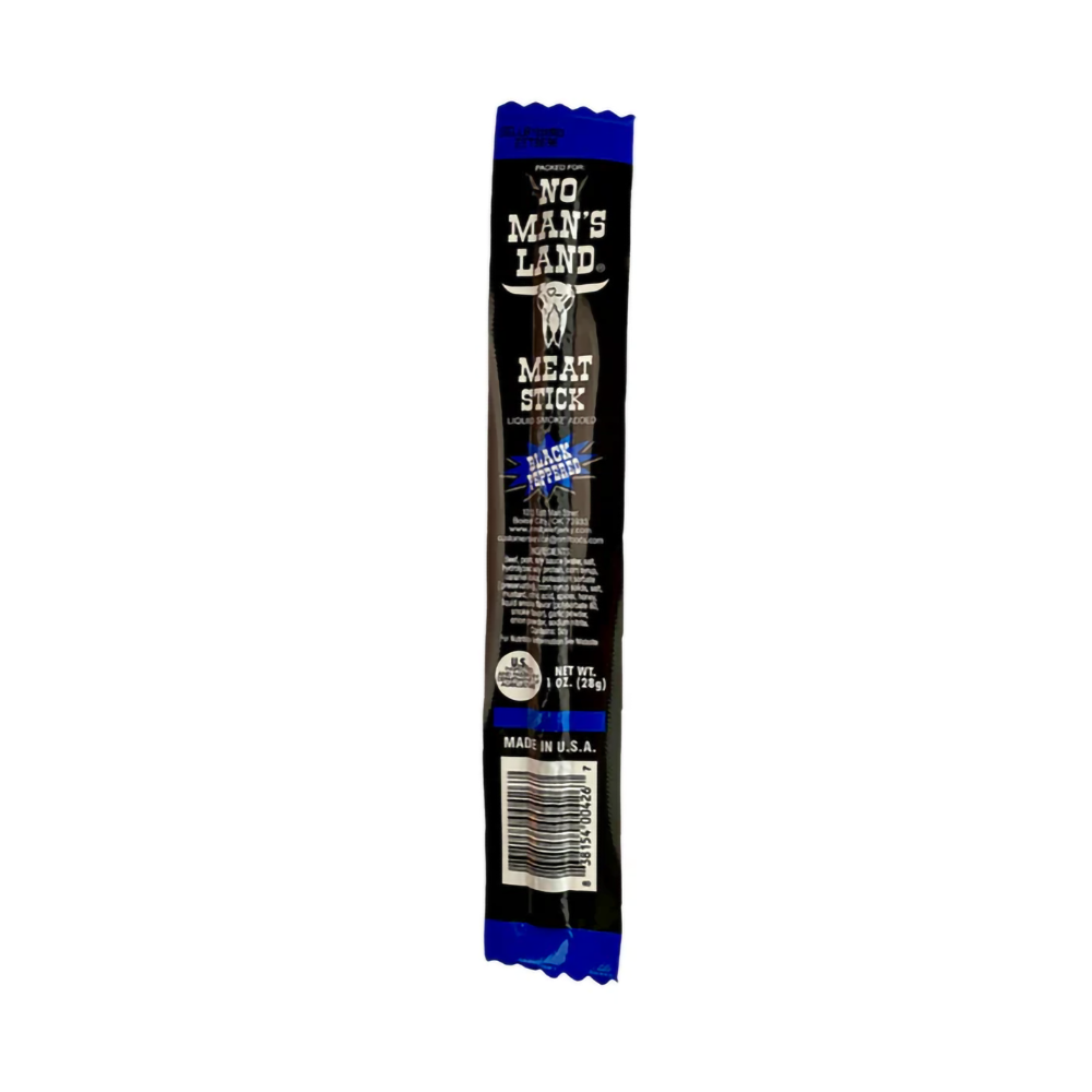 No Man's Land Beef Stick - Black Pepper - 1 oz