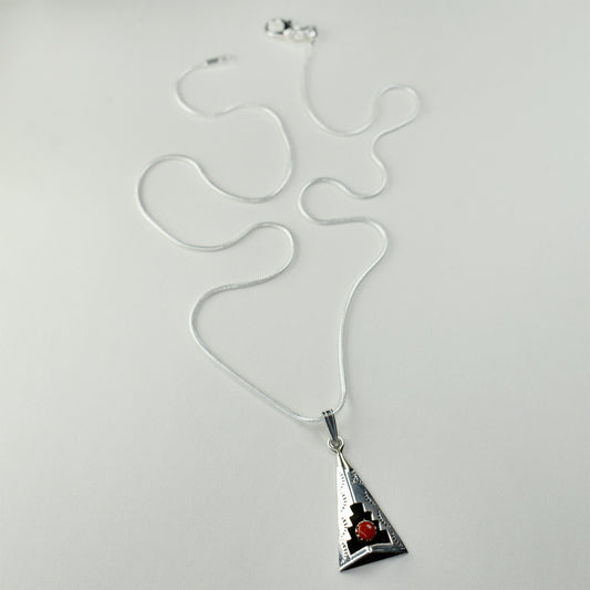 Pacific Coral Triangle Pendant on Chain  by Felix Perry