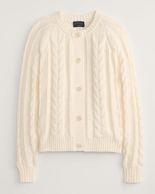 Pendleton Women's Cotton Cable Cardigan