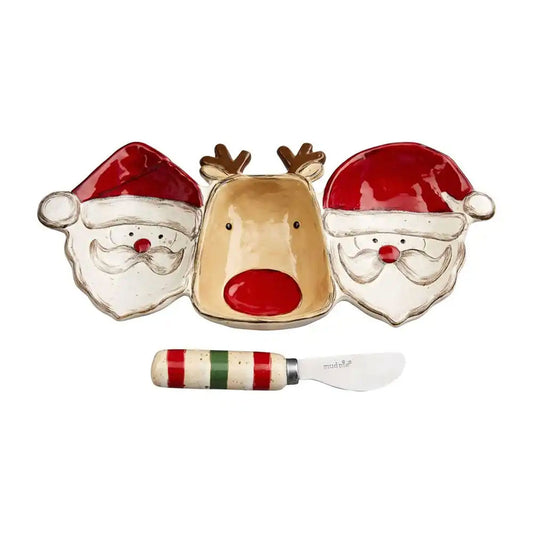 Santa and Reindeer Triple Dip Set