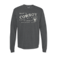 Nat'l Cowboy Hall of Fame Heavyweight Long Sleeve Shirt - Smoke