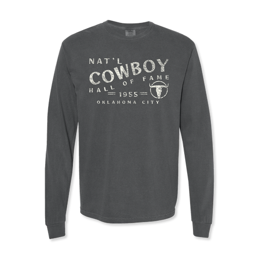 Nat'l Cowboy Hall of Fame Heavyweight Long Sleeve Shirt - Smoke