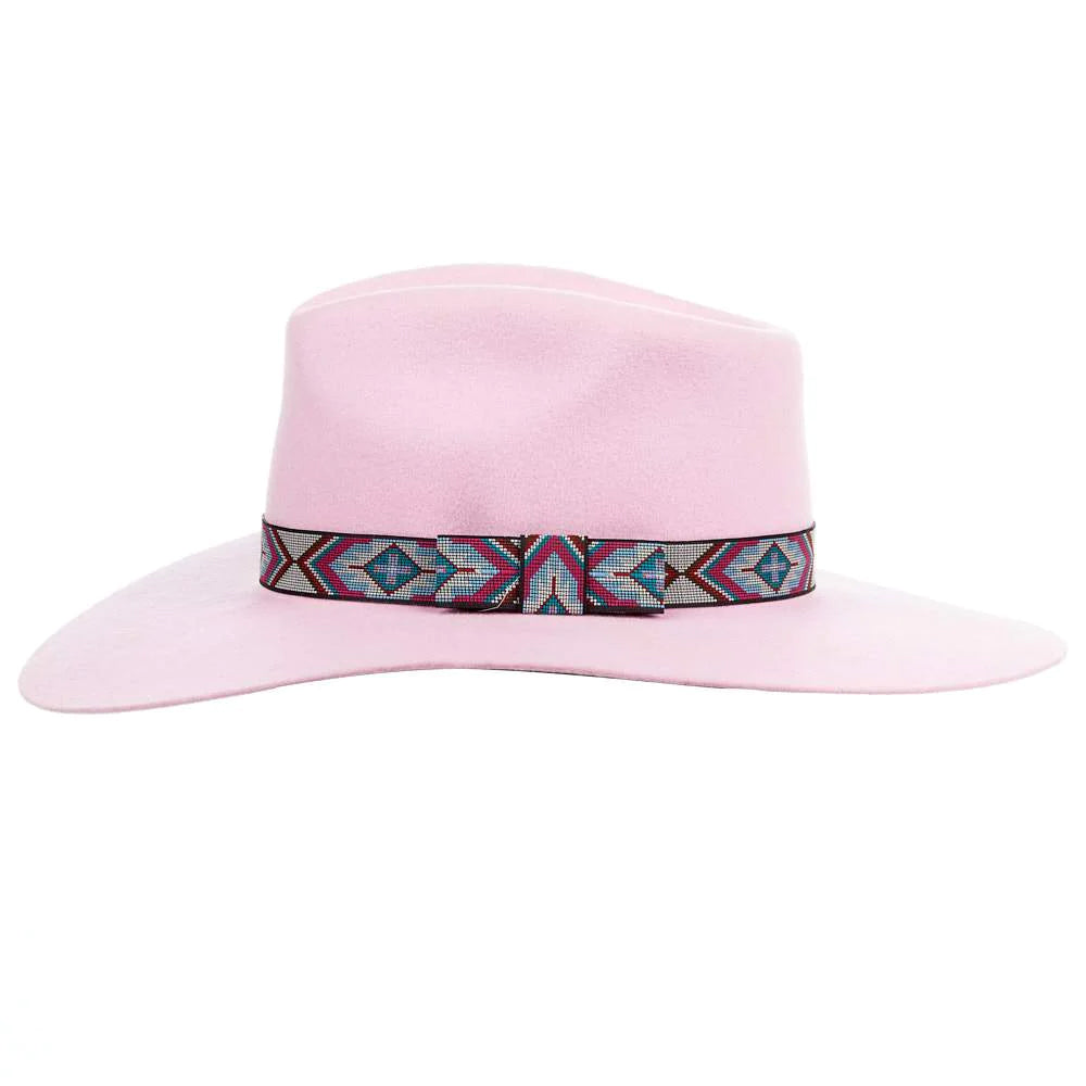 Twister Girls' Pink Pinch Front Wool Hat