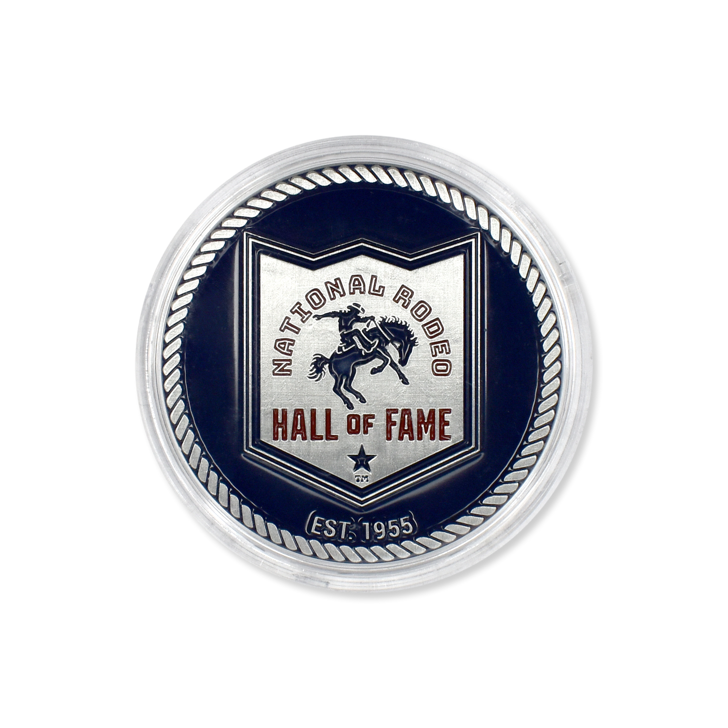 Official National Rodeo Hall of Fame Pewter Challenge Coin