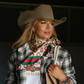 Fringe "Stuck Up Steer" Silk Wild Rag