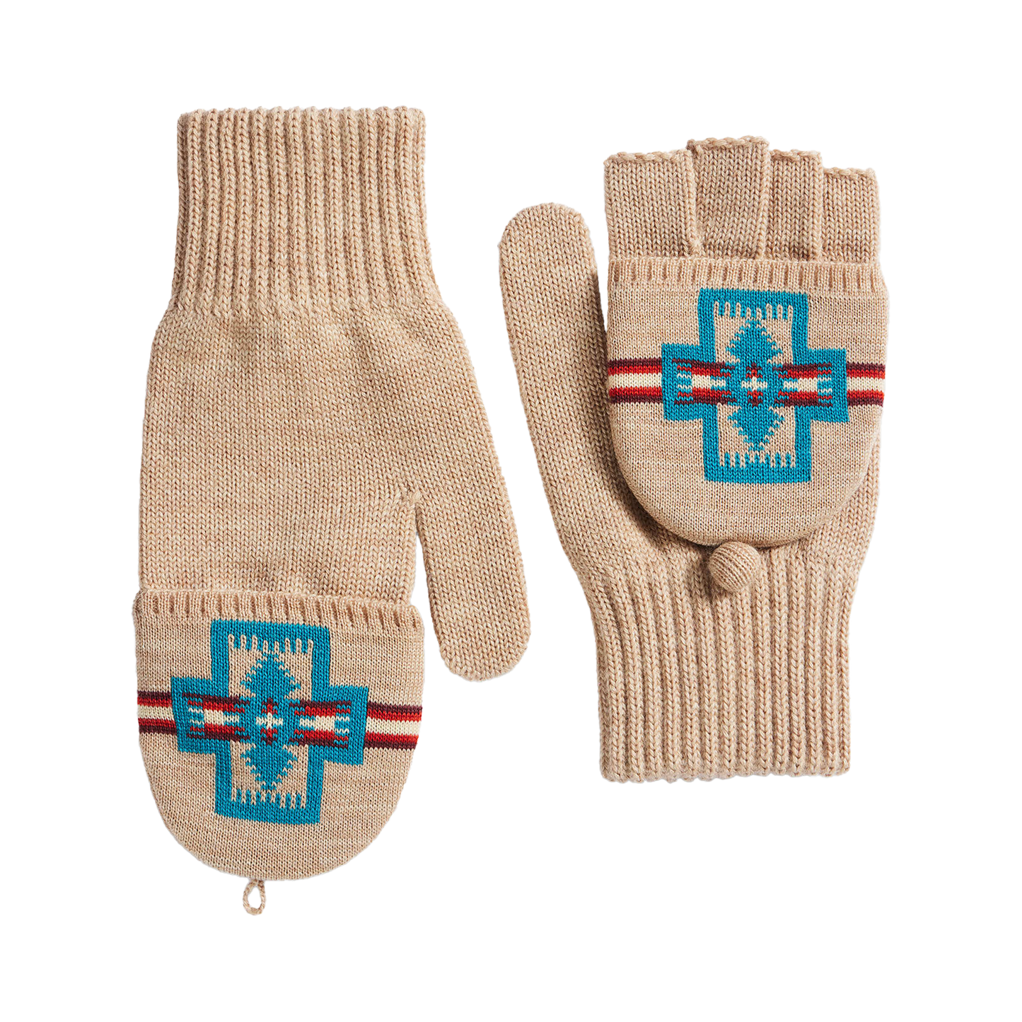 Pendleton Merino Knit Convertible Mittens