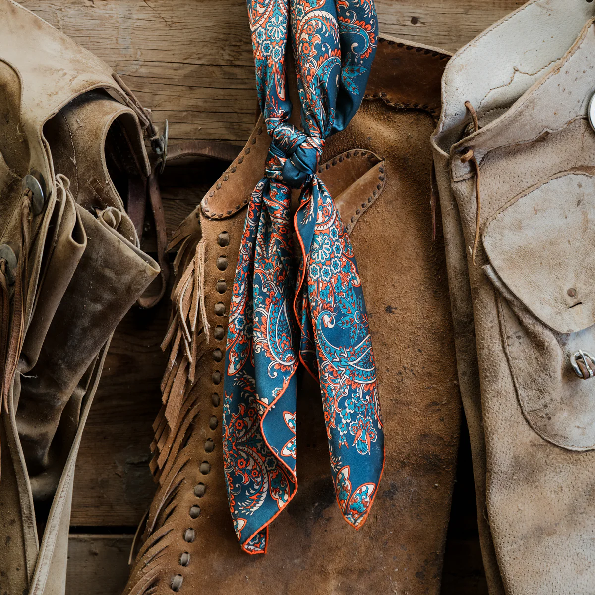 Fringe "Back Forty" Silk Ranchi Rag™