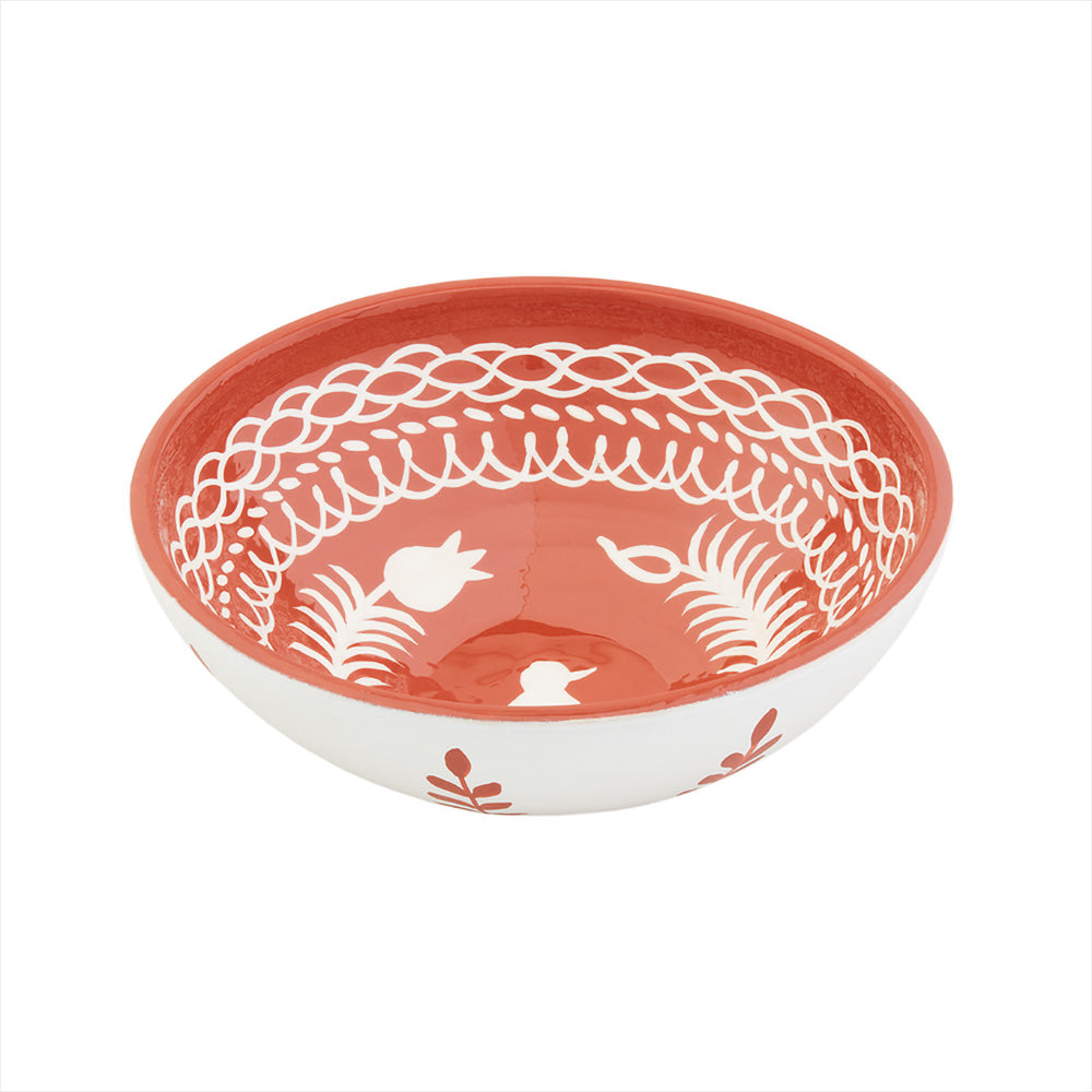 Hand-Painted Terracotta Bowl