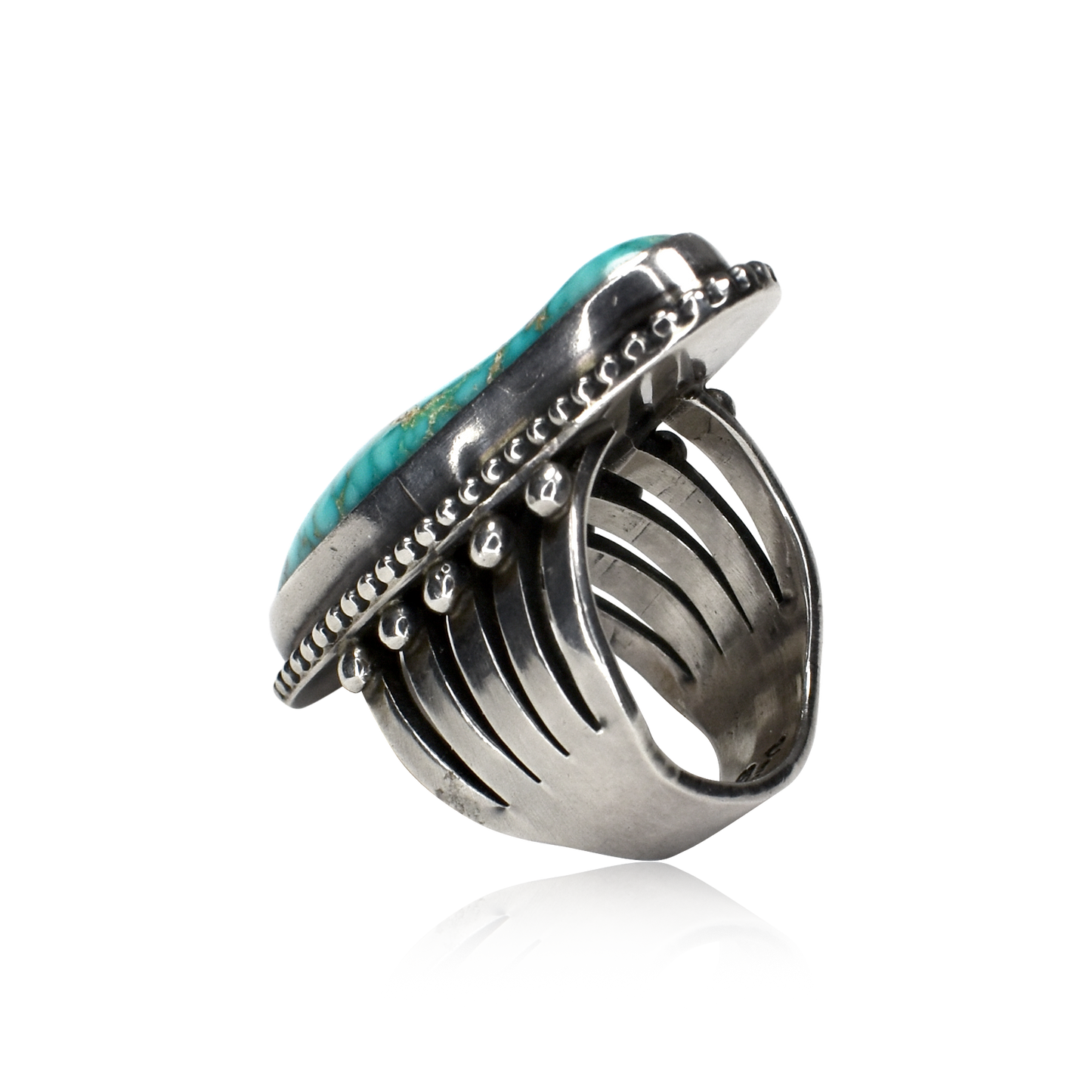 Turquoise Mountain Turquoise Statement Ring by Verdy Jake