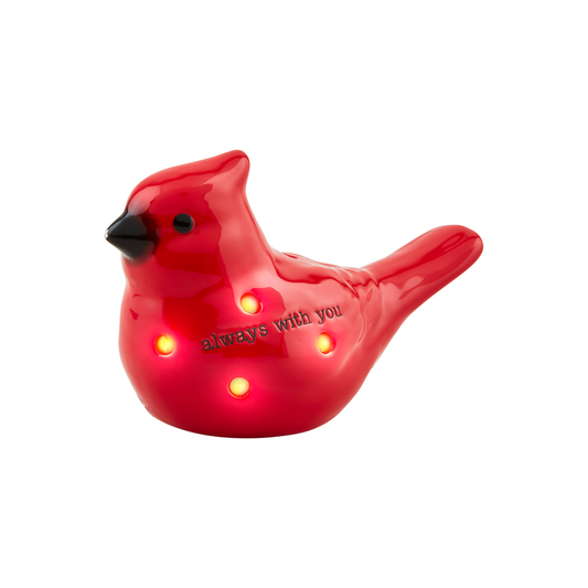 Cardinal Light-Up Ceramic Sitter