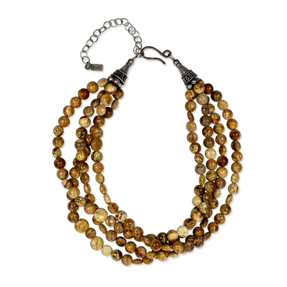 Three Strand Picture Jasper Choker by Rocki Gorman