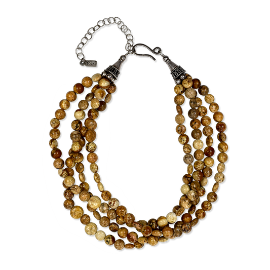 Three Strand Picture Jasper Choker by Rocki Gorman