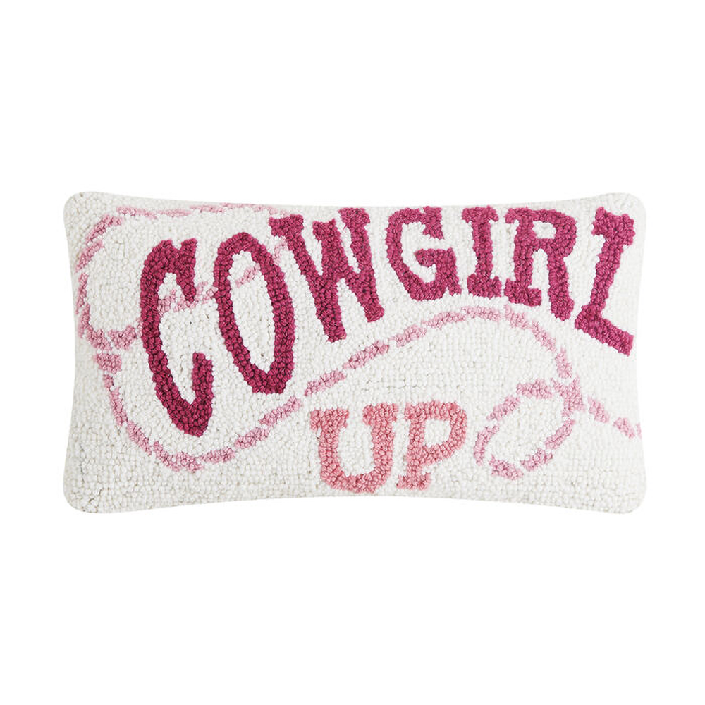 Cowgirl Up Pink Rope Hook Pillow